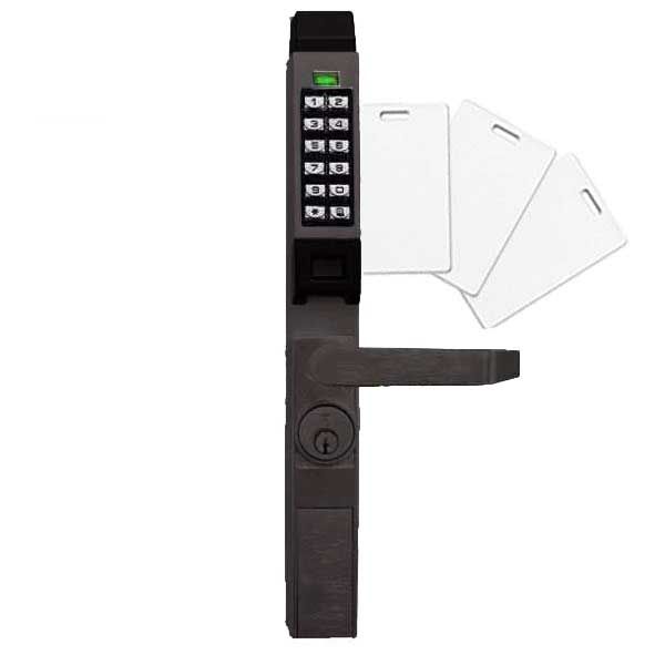 Alarm Lock Trilogy - PDL1300 - Narrow-Stile PROX Keypad Lever Lock - 10B - Oil Rubbed Bronze - UHS Hardware