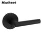 Kwikset - 9118 - Milan Privacy Lever with Round Rose - Privacy - 514 - Matte Black - Grade 2 - UHS Hardware