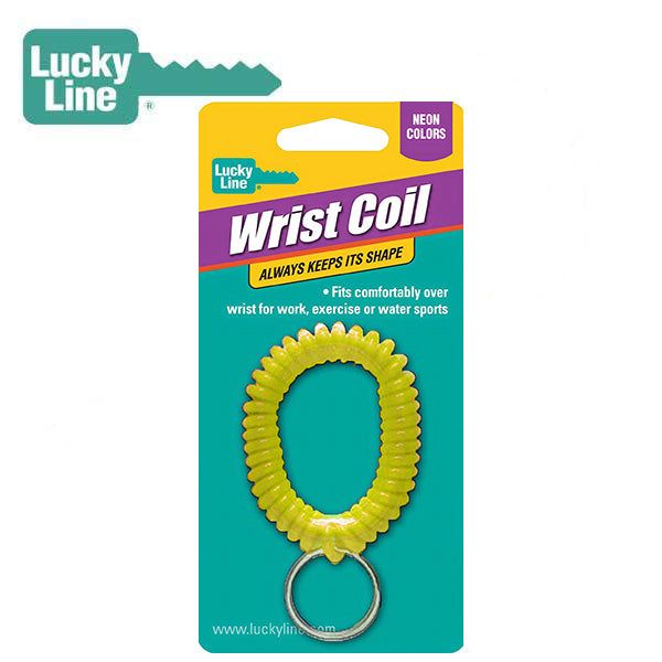 LuckyLine - 41006 - Wrist Coil With Ring - Neon - (1 Package) - UHS Hardware