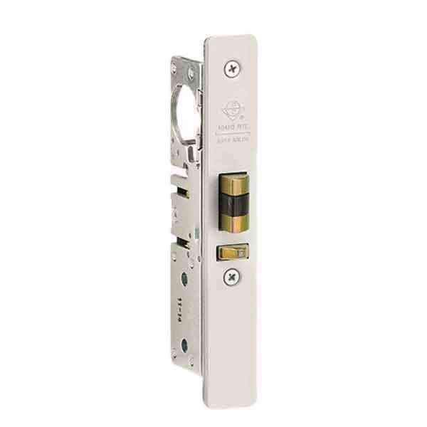 Adams Rite - 4510 -  Standard Duty Deadlatch -  1-1/2"  Backset - LH /RHR - Mortised  2-5/8"  - FLT/ST - Flat Faceplate - Aluminum - Metal Door - UHS Hardware