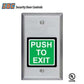 SDC - 423MU - Single Gang Square Push Button Switch - 2" - DPDT - Fail Safe - Integrated Electronic Timer - 12/24VDC - 630 -  Dull Stainless Steel - UHS Hardware