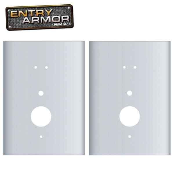 Entry Armor - Cylindrical Flat Plates for Kaba E-Plex 2000 Series - Set Of 2 - UHS Hardware