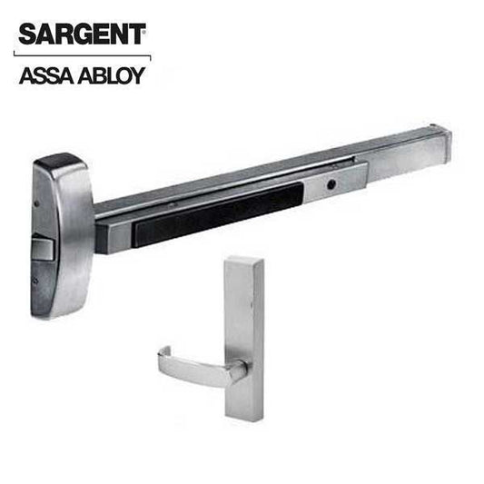 Sargent - 8815F ETL - Rim Exit Device with Trim Lever - 32D -  Aluminum Finish - Passage - 36" - UHS Hardware