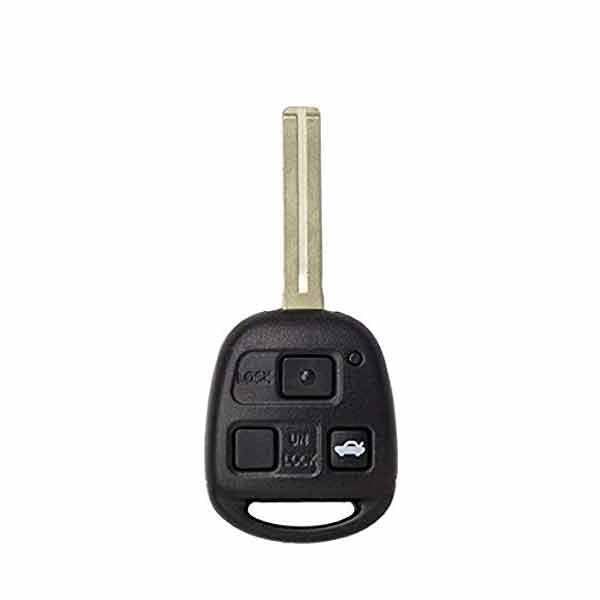 1998-2005 Lexus  / 3-Button Remote Head Key / HYQ1512V / 4C Chip / Short Blade (RK-LEX-1512-A) - UHS Hardware