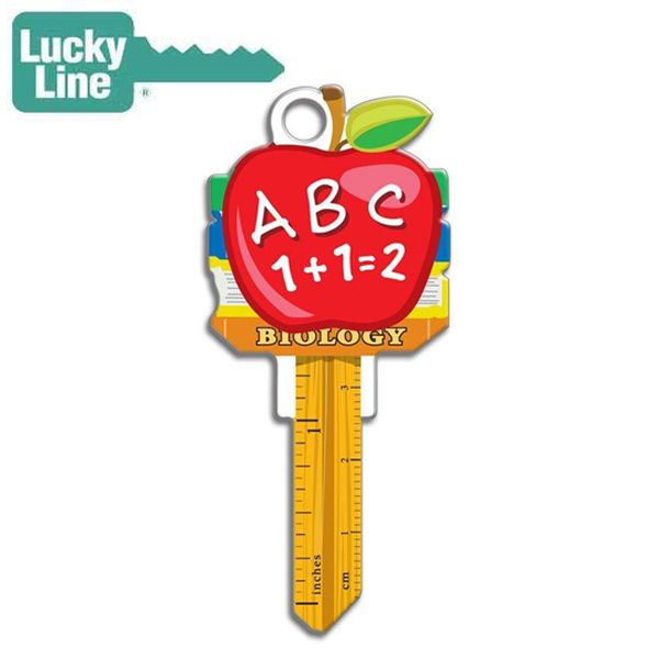 LuckyLine - B131K - Key Shapes - Teacher - Kwikset - KW1 - 5 Pack - UHS Hardware