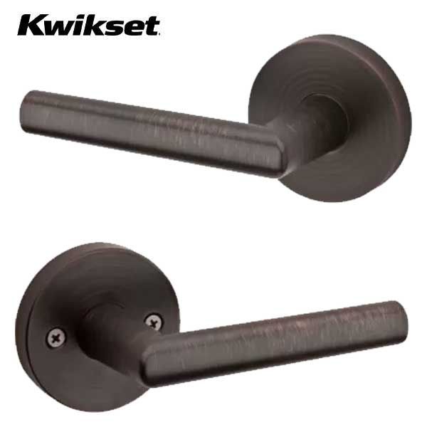 Kwikset - 154MIL - Milan Passage Lever- Round Rose -11P - Venetian Bronze - Grade 2 - UHS Hardware