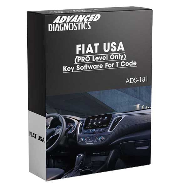 Advanced Diagnostics - ADS181 - FIAT USA Key Software For T Code - PRO Level Only - Category C - UHS Hardware