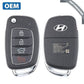 2017-2020 Hyundai Sonata / 4-Button Flip Key / PN: 95430-C1210 / TQ8-RKE-4F25 (LF 4BT) (OEM) - UHS Hardware
