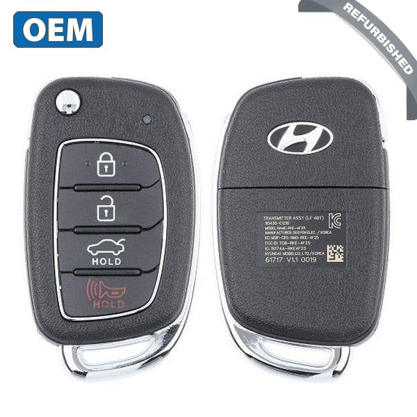 2017-2020 Hyundai Sonata / 4-Button Flip Key / PN: 95430-C1210 / TQ8-RKE-4F25 (LF 4BT) (OEM) - UHS Hardware