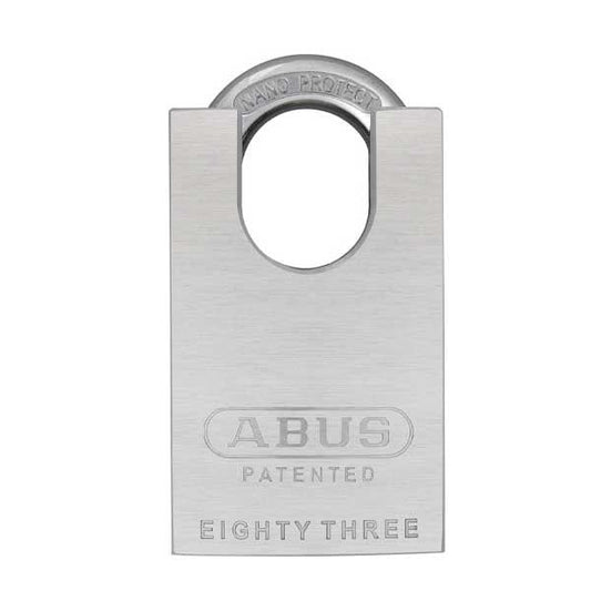 Abus - 83CS/50-3000 - Chrome Plated Brass Padlock w/ Shackle Guard - S2 - Schlage C-L  - 5/6 Pin - Rekeyable - 1-57/64" Width - UHS Hardware