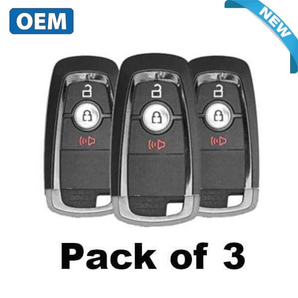 3 X Ford 2017-2019 / 3-Button Smart Key 164-R8163 M3N-A2C93142300 (Oem) (Bundle Of 3)