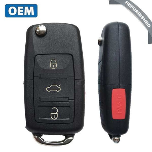 1998-2001 Volkswagen / 4-Button Flip Key / 1J0959753H / NBG735868 (OEM Refurb) - UHS Hardware