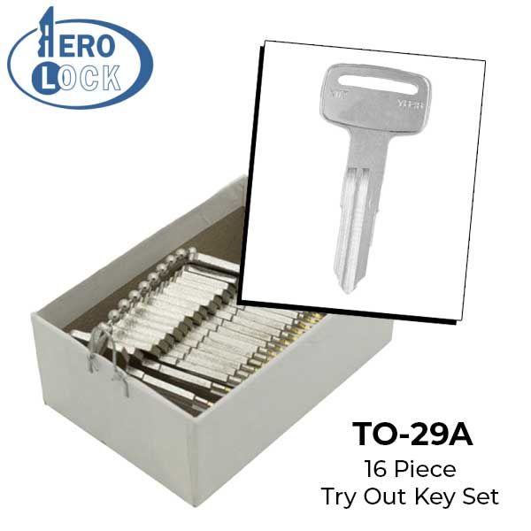 AeroLock - TO-29A - Yamaha/Suzuki 1981+ - All Locks Try-Out Key Set - YH48 -16 Keys - UHS Hardware