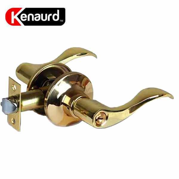 Premium Design Entrance Leverset - Grade 3 - Bright Brass - UHS Hardware