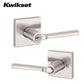 Kwikset - 156 - Lisbon Lever - Square Rose - 15 - Satin Nickel - Entrance - SmartKey Technology - Grade 2 - UHS Hardware