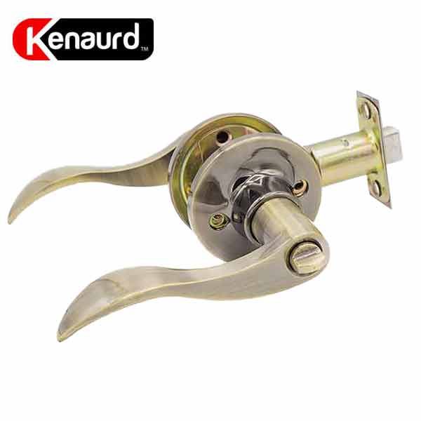 Premium Design #1 Privacy Leverset - Grade 3 - Antique Brass - UHS Hardware