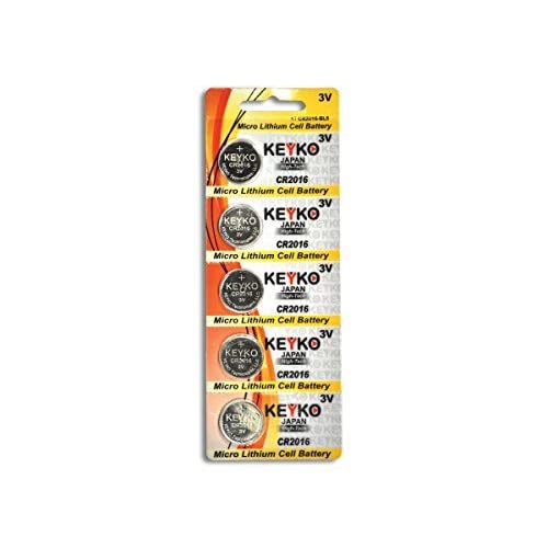Keyko CR2016 3V Lithium Battery 5-Pack