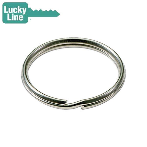 LuckyLine - 76202 - 3/4 Split Key Rings - Nickel-Plated Tempered Steel - 2 Pack - UHS Hardware