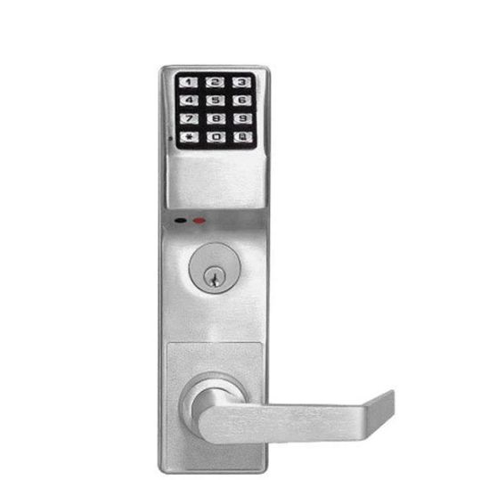 Trilogy DL3500CRR Classroom Mortise Lever Lock / w/ Audit Trail / Satin Chrome / Right Handed (Alarm Lock) - UHS Hardware