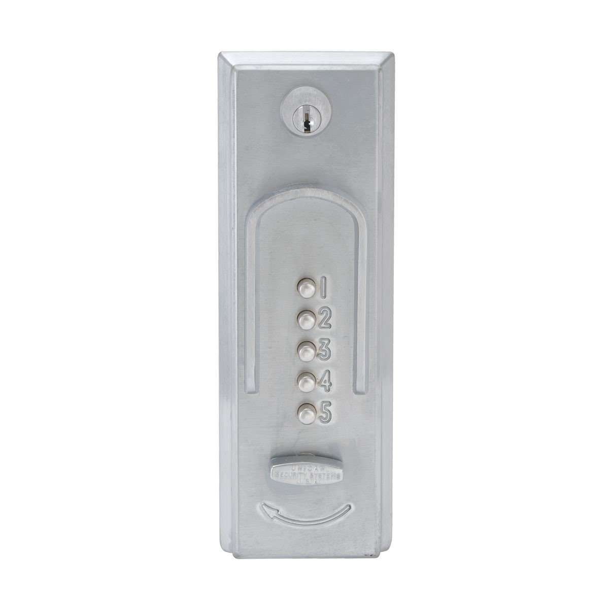 Simplex 2015 - Mechanical Pushbutton Exit Trim Lock - Combination Entry w/ Thumbturn Style Knob - 26D - Satin Chrome - UHS Hardware