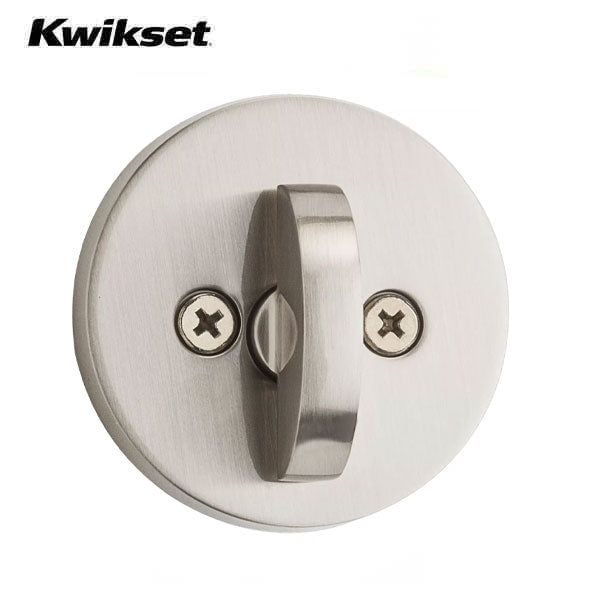 Kwikset -158 - Milan Single Cylinder Deadbolt - Round Rose - 15 - Satin Nickel - SmartKey Technology - Grade 2 - UHS Hardware