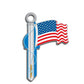 LuckyLine - B101S - Key Shapes - American Flag - Schlage - SC1 - 5 Pack - UHS Hardware