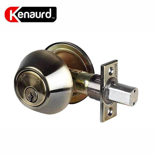 Premium Single Cylinder Deadbolt Lock - Antique Brass  (SC1/KW1) - UHS Hardware