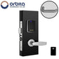 Orbita - S3072 - Mortise Hotel Lock - SPLIT Design - RFID - Hidden Cylinder - Optional Lever Style - 6 VDC - Optional Finish - Grade 2 - UHS Hardware