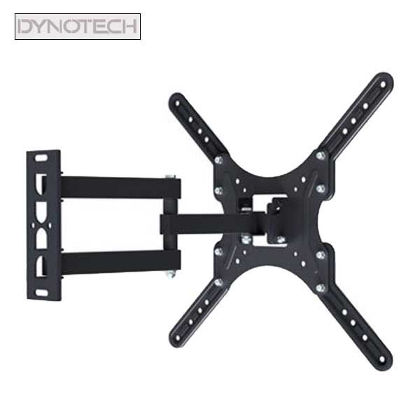 DynoTech - 180100 - Monitor TV Wall Mount - Dual Arm -  Tilt and Swivel - Vesa 400 x 400 - for 23-55” - Up to 66 Ibs - UHS Hardware