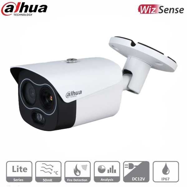 Dahua / IP / 4MP / Bullet Camera / 3.5 mm Fixed Thermal Lens / Outdoor / WDR / IP67 / Hybrid Thermal / 5 Year Warranty / DH-TPC-BF1241N-D3F4 - UHS Hardware