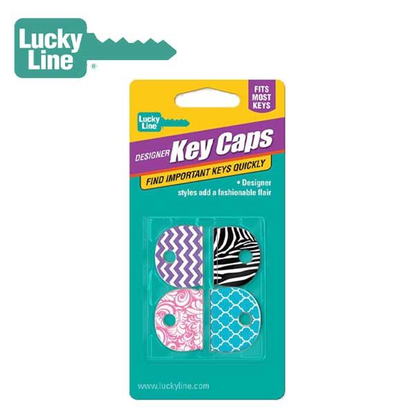 LuckyLine - 16304 - Designer Key Caps - Assorted Patterns (4 Pack) - UHS Hardware