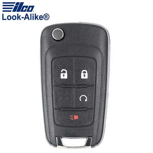 2010-2017 GMC Terrain / 4-Button Flip Key / PN: FLIP-GM-4B2HS/ OHT01060512 (AFTERMARKET) - UHS Hardware