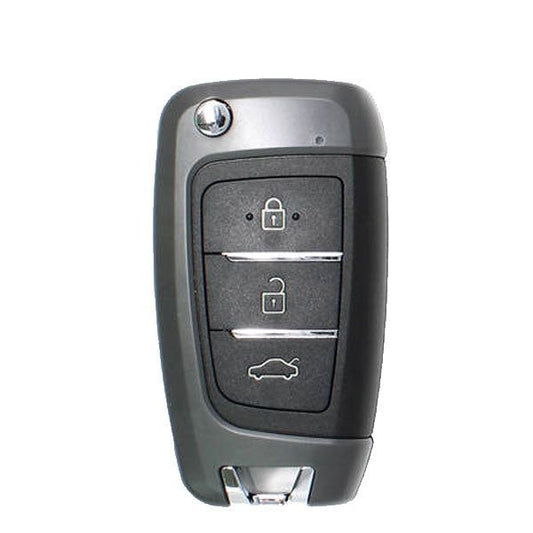 KEYDIY - Hyundai Style - 3-Button Flip Key Blank (KD-B25) - UHS Hardware