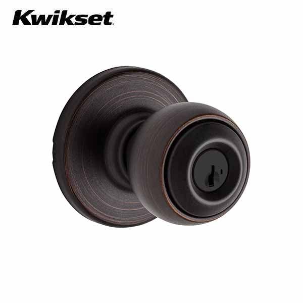 Kwikset - 400 - Polo Knob - Round Rose - 11P - Venetian Bronze - Entrance - SC1 Schlage - SmartKey Technology - Grade 3 - UHS Hardware