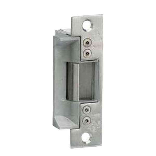 Adams Rite - 7240 - Fire-Rated Electric Strike for Cylindrical Latches -  Anodized Aluminum - Fail Secure - 1-1/4" x 4-7/8" Flat Square Plate - 24VDC - UHS Hardware