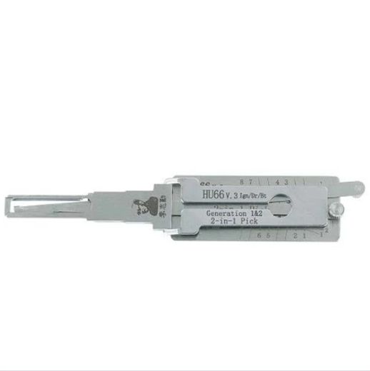 ORIGINAL LISHI VW / Audi / Porsche / HU66 / 2-in-1 / Pick & Decoder / IGN / Door & Trunk / Twin Lifter AG - UHS Hardware