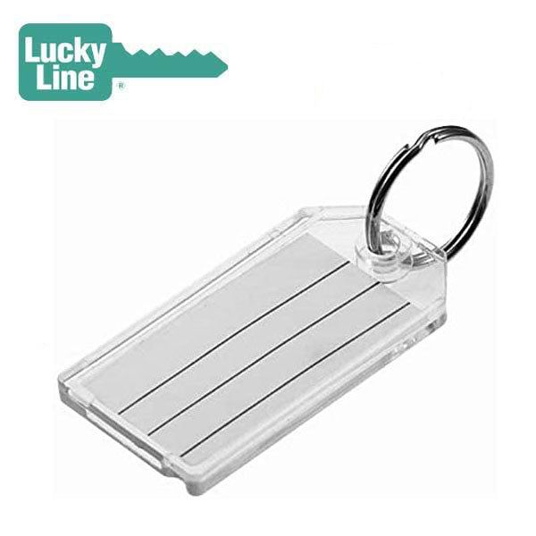 LuckyLine - 20402 - Key Tag with Ring - Clear 2 Pack - UHS Hardware