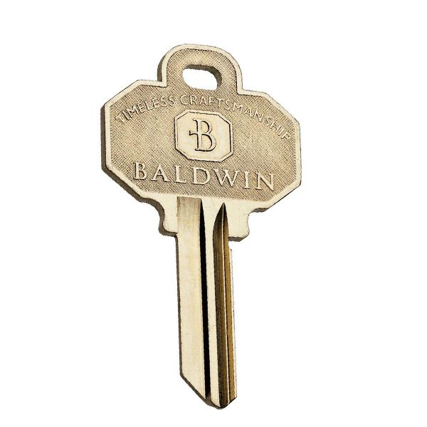 Baldwin SC1 Key - 5pin Standard Estate Blank Key - Nickel Silver - UHS Hardware