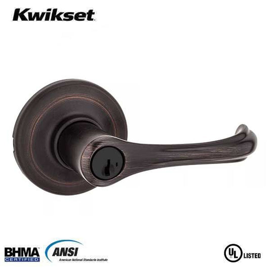 Kwikset - 409DNL - Commercial Dorian Lever - 11 - Venetian Bronze - SmartKey Technology - Entrance - Grade 3 - UHS Hardware
