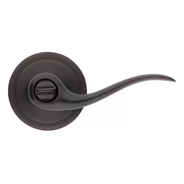 Kwikset -  730TNL - Tustin Lever - Round Rose - Privacy - 11P - Venetian Bronze - Grade 2 - UHS Hardware