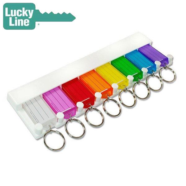 LuckyLine - 60580 - 8-Key Tag Rack - Assorted - 1 Pack - UHS Hardware