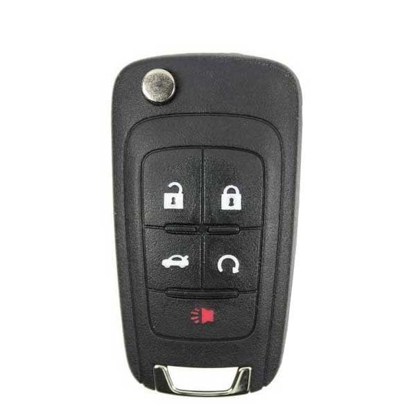 2014-2017 Chevrolet / 5-Button Flip Key Non Peps Pn: 13586490 Kr55Wk50073 (Oem)