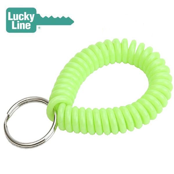 LuckyLine - 41006 - Wrist Coil With Ring - Neon - (1 Package) - UHS Hardware