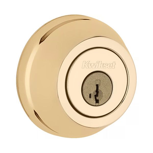 Kwikset - 780 - Deadbolt - 3 - Polished Brass - SmartKey Technology  - Grade 2 - UHS Hardware