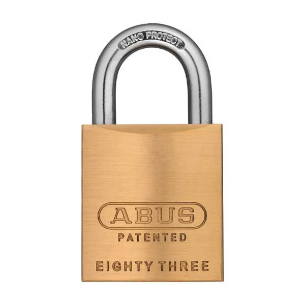 Abus - 83KnK/45 - Premium Loaded Brass Padlock - S2 - KIK Key In Knob - Prepped for Sargent - No Cylinder  - 1-27/32" Width - UHS Hardware