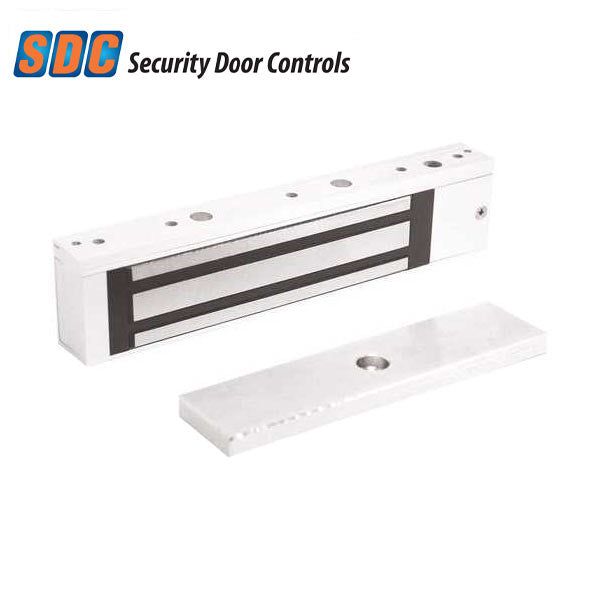 SDC - E1200 - Single Magnetic Lock - Surface Mount - 1200lbs. - 12/24VDC - Satin Aluminum - Grade 1 - UHS Hardware