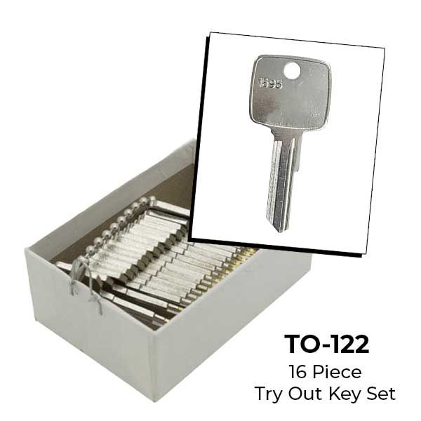 AeroLock - TO-122 - Marine/Briggs & Stratton Boat - Ignition Try-Out Key Set - 1595 - 16 Keys - UHS Hardware