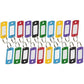 LuckyLine - 16975 - Key Tag with Ring - Assorted Colors - 75 Pack - UHS Hardware