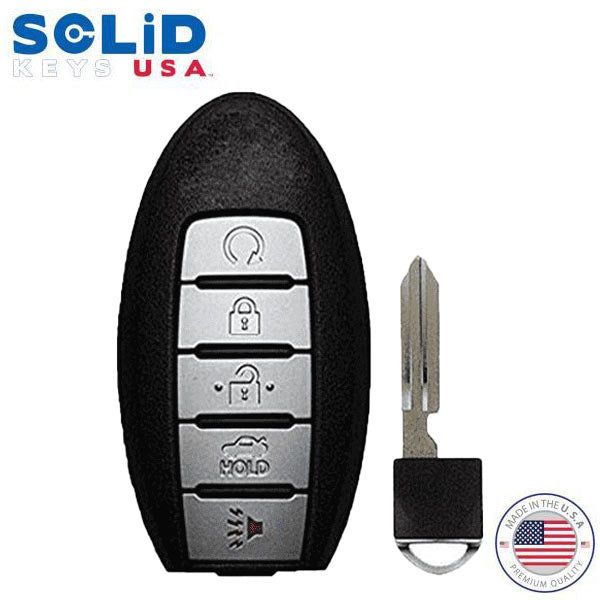 Solid Keys USA - 2013-2019 Nissan Infiniti / OEM Replacement / 5-Button Smart Key w/ Trunk & Remote Start - UHS Hardware