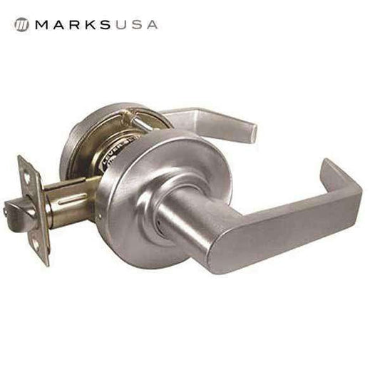 Marks USA -175N - Commercial Lever - 2 3/4" Backset - 26D - Passage - Grade 2 - UHS Hardware